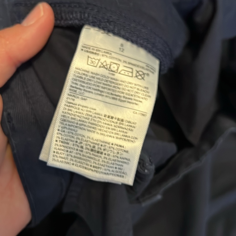 Gap Straight Leg Navy Pants Size 8, EUC - Picture 8 of 9